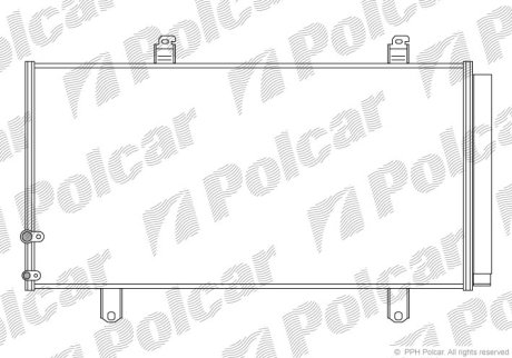 Радіатор кондиціонера Polcar 8138K81K