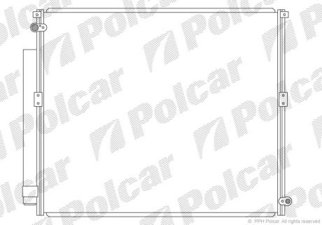 Радіатор кондиціонера Polcar 8178K82K (фото 1)