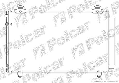 Радіатор кондиціонера Polcar 8186K81K