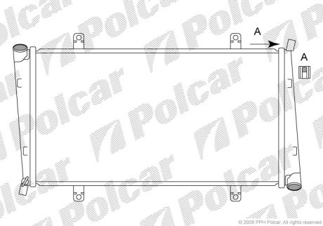 Радіатор охолодження Polcar 904008-4 (фото 1)