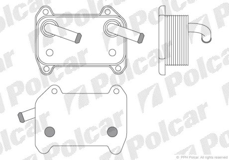 Радіатор масла Polcar 9040L81X