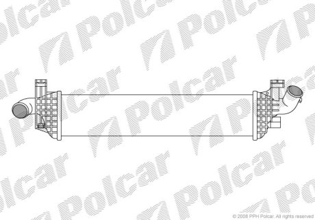 Радіатор повітря (Інтеркулер) Polcar 9042J8-1