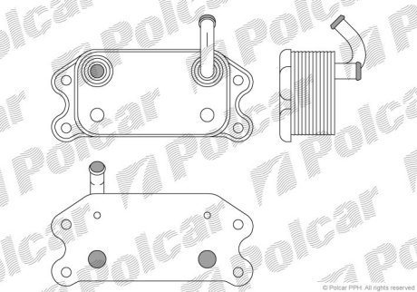 Радіатор масла Polcar 9080L8-1