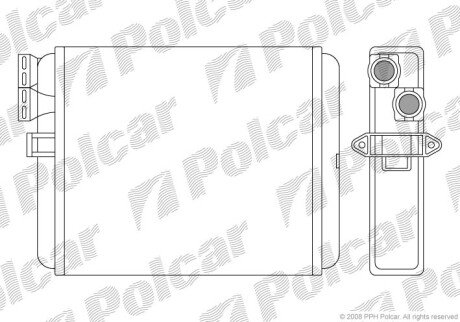 Радіатор обігріву SRL Polcar 9080N81