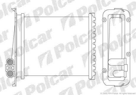 Радіатор обігріву SRL Polcar 9085N81