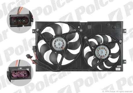 Вентилятор радіатора Polcar 950123W1