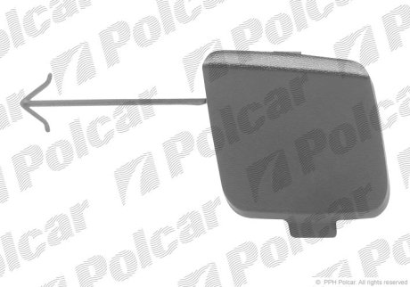 Заглушка крюка буксировки Polcar 9518969