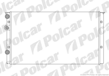 Радіатор охолодження Polcar 953808A6