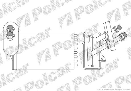 Радіатор обігріву SRL Polcar 9541N8-1 (фото 1)