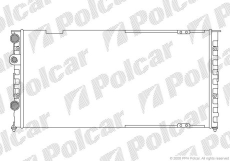 Радіатор охолодження Polcar 954608-5