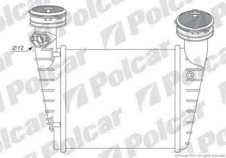 Радіатори повітря (Інтеркулери) Polcar 9548J8-2