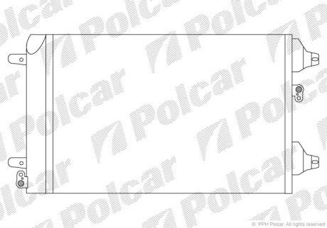 Радіатор кондиціонера Polcar 9550K8C1S