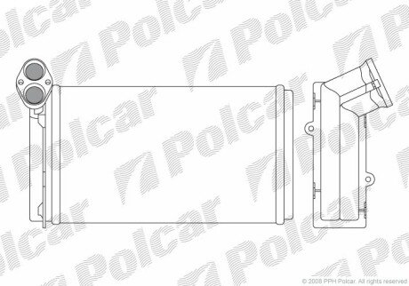 Радіатор обігріву SRL Polcar 9550N83 (фото 1)