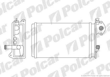 Радіатор обігріву SRL Polcar 9565N81