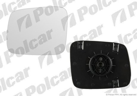 Вставка дзеркала зовн. лів. VW T4, 90-03 Polcar 956654-M