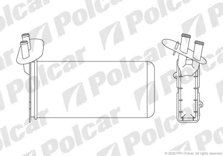 Радіатор обігріву SRL Polcar 9566N82