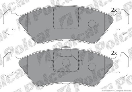 Гальмівні колодки Polcar S70-0030 (фото 1)