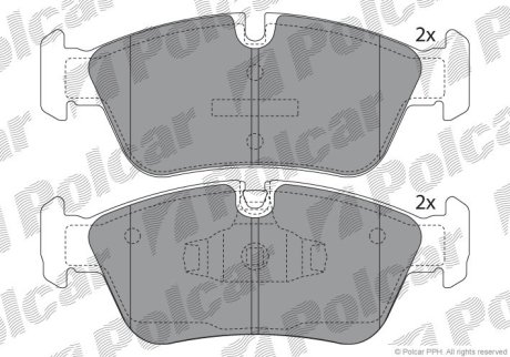 Гальмівні колодки Polcar S70-0032