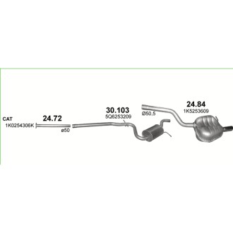 Глушник вихлопної системи POLMO POLMOSTROW 30103