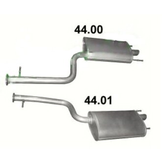 Глушник правий задній Lexus LS600H 5.0 POLMOSTROW 44.00