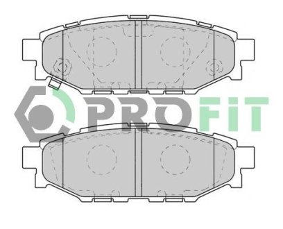 Колодки гальмівні дискові PROFIT 50001947 (фото 1)