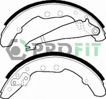 Комплект тормозных колодок, дисковый механизм PROFIT 5001-0409