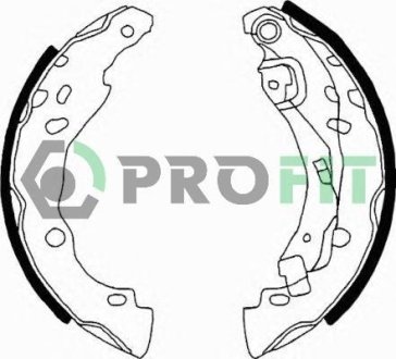 Колодки тормозные бараб. DACIA Logan 1.5DCI 05-,1.6 04-/ RENAULT Clio II 98- PROFIT 50010642