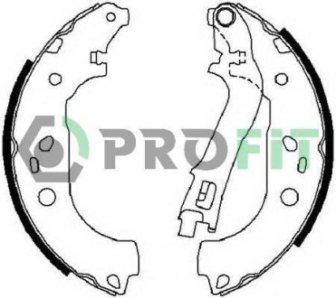 Колодки гальмівні барабанні PROFIT 50010676