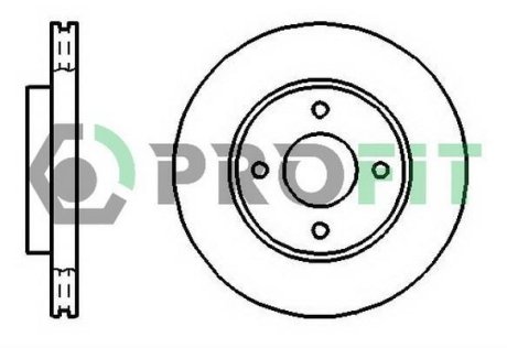Диск гальмівний PROFIT 50101072