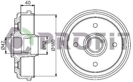 Барабан гальмівний PROFIT 50200015