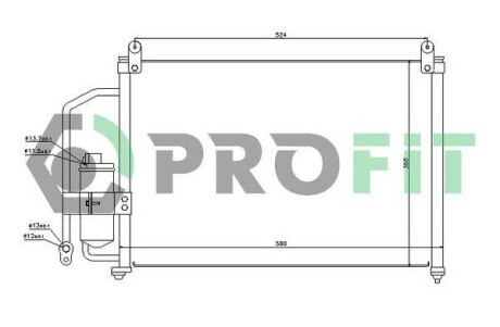 Конденсер кондиціонера PROFIT PR 1106C1