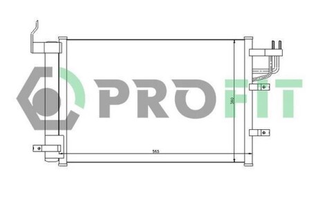 Конденсер кондиціонера PROFIT PR 1401C1