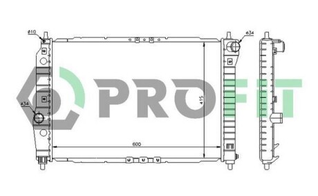 Радіатор охолоджування PROFIT PR 1703A1