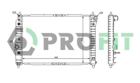 Радіатор охолоджування PROFIT PR 1703A3