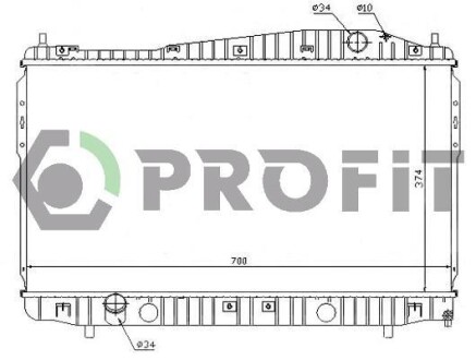 Радіатор охолоджування PROFIT PR 1705A5