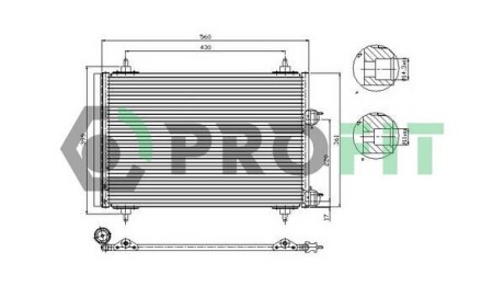 Конденсер кондиціонера PROFIT PR 1905C1