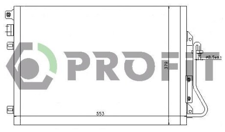 Конденсер кондиціонера PROFIT PR 1914C1