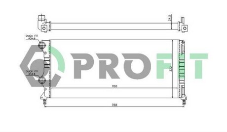 Радіатор охолоджування PROFIT PR 2210A2