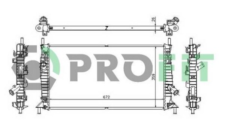 Радіатор охолоджування PROFIT PR 2563A1