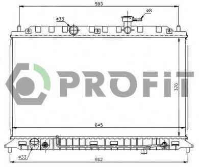 Радіатор охолоджування PROFIT PR 2910A6