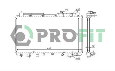 Радіатор охолоджування PROFIT PR 2915A1