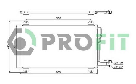 Конденсер кондиціонера PROFIT PR 3546C1