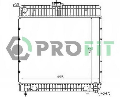Радіатор охолоджування PROFIT PR 3561A1