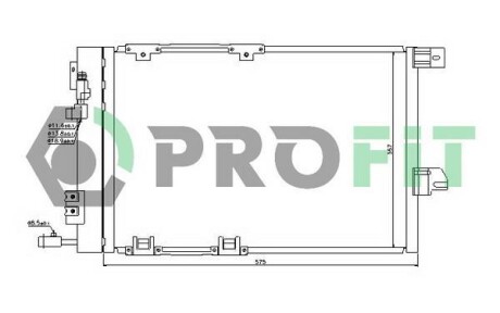 Конденсер кондиціонера PROFIT PR 5050C1