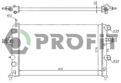 Радіатор охолоджування PROFIT PR 5054A3