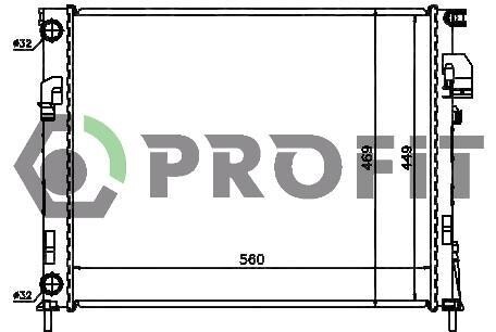 Радіатор охолоджування PROFIT PR 5058A5