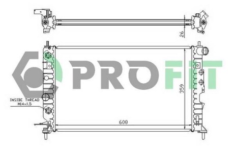 Радіатор охолоджування PROFIT PR 5077A2