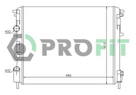 Радіатор охолоджування PROFIT PR 6032A1