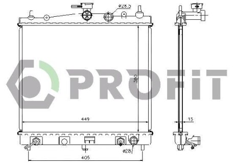 Радіатор охолоджування PROFIT PR 6055A1