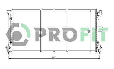 Радіатор охолоджування PROFIT PR 9537A2